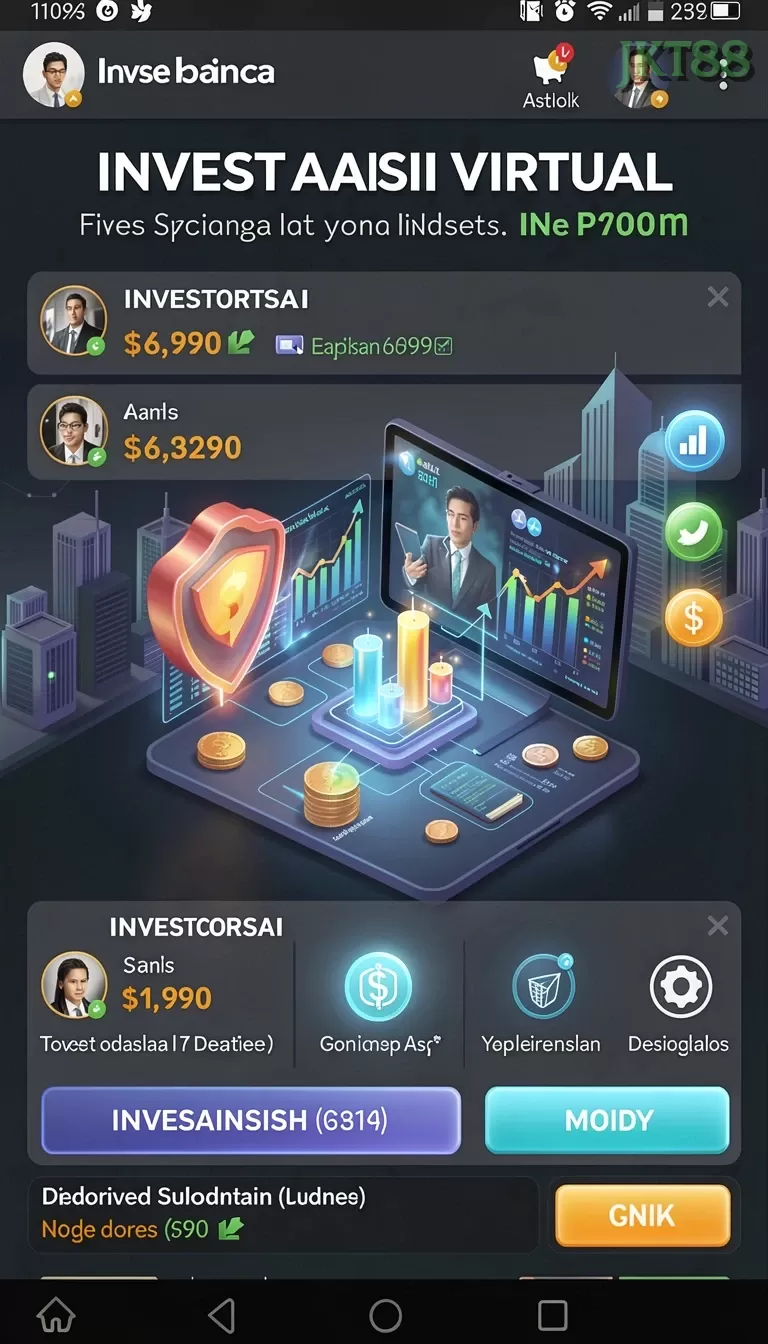 Cuplikan layar 988BET — menu navigasi